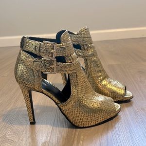 Michael Kors Blaze Open Toe Women's Bootie  size 7M /37M Stiletto heel, 4.5"